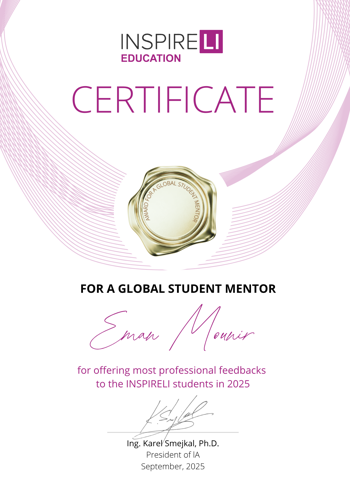 Certificate for Eman Mounir